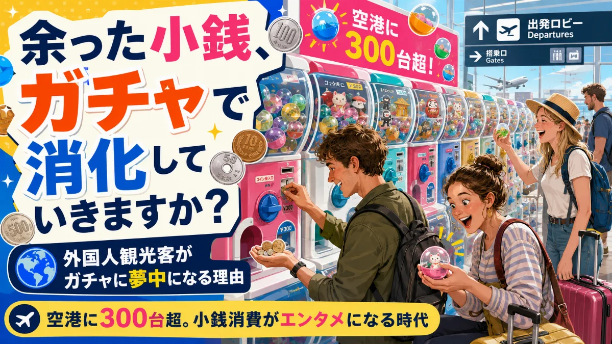 【インバウンドとガチャ文化】 余った小銭で、ガチャしていきませんか？— 外国人観光客がガチャに夢中になる理由