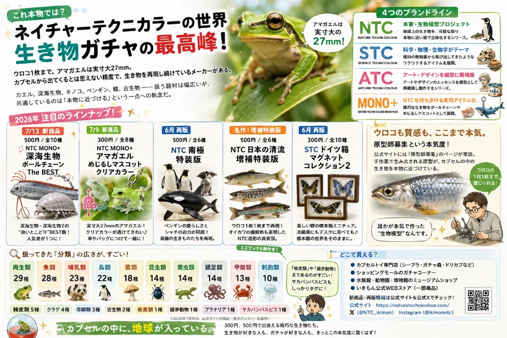 ネイチャーテクニカラーの世界 「これ本物では？」— ネイチャーテクニカラーという、 生き物ガチャの最高峰