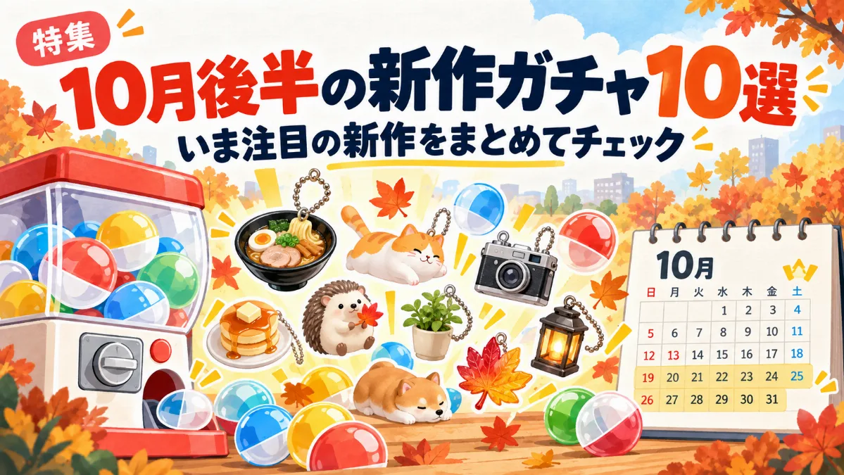10月第4週・第5週発売の新作ガチャ12選｜今週〜来週の注目作【2026年】